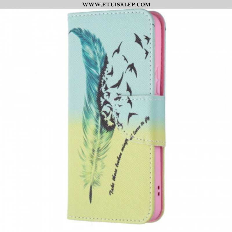 Etui Folio do Samsung Galaxy S22 5G Uczyć Się Latać